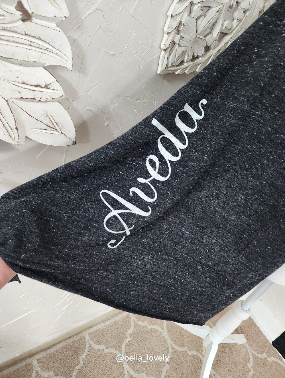 Aveda Logo Dark Heather Body Wrap Scarf Shawl